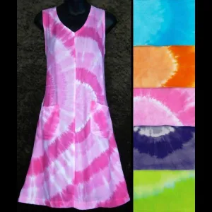 Tie-Dye Circle Pocket Dress