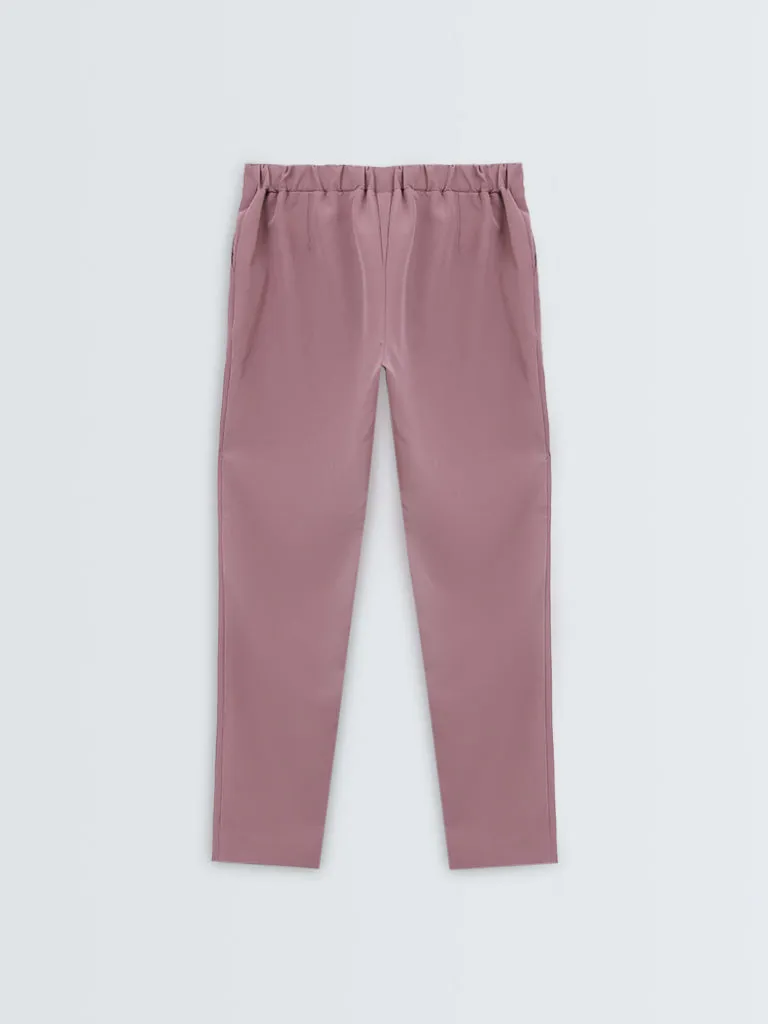 Wardrobe Pink High-Rise Pants