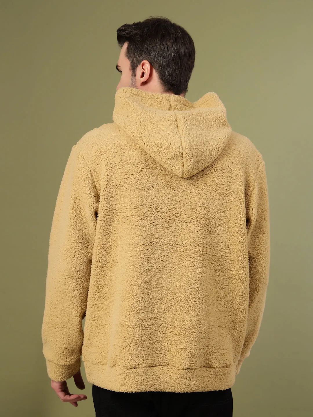 Warm Hooded Sherpa Sweatshirt