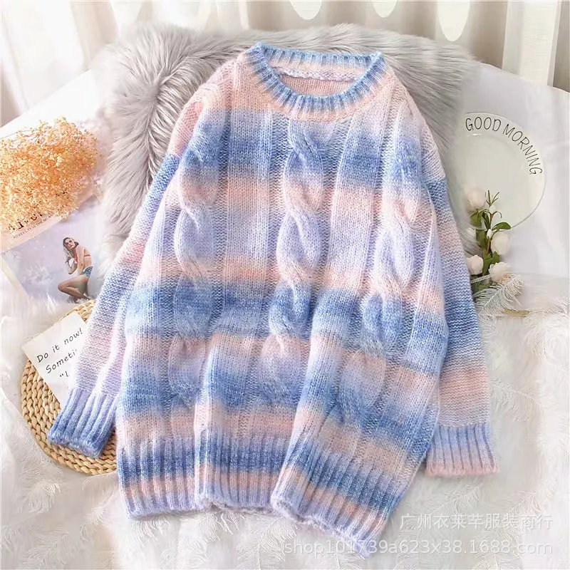 Women Sweater Korean Loose Western Trendy Long Sleeved Outerwear