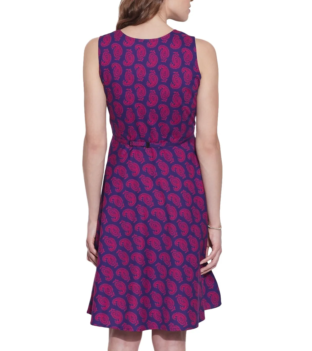 Womens Clothing Cotton Printed Dress,Machine washable,W-CPD46-1630, Size-46 Inch