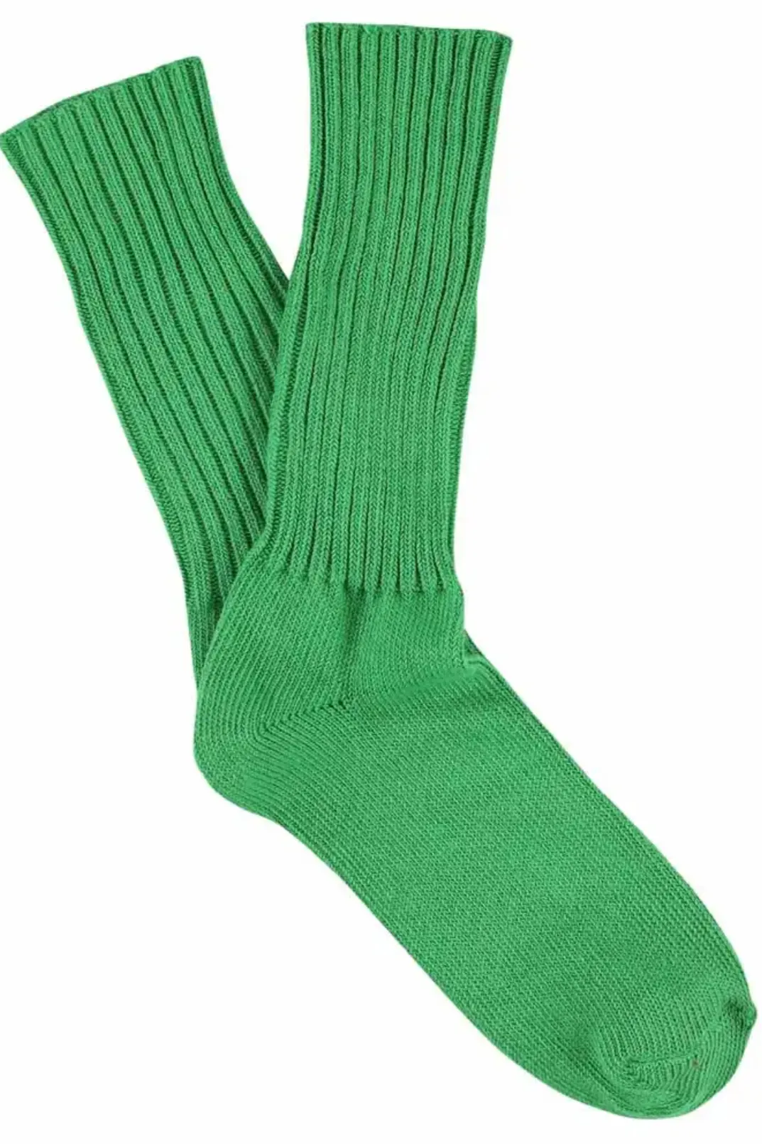 Women's Crew Socks, Bright Green